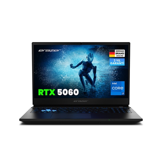 ERAZER Deputy 15 P1 (MD62762) i7-13620H RTX 5060 Gaming Laptop - 16GB RAM, 1TB SSD, 15.6" FHD 144Hz Ekran, Win 11 Home