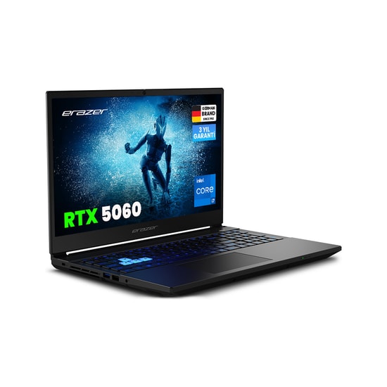 ERAZER Deputy 15 P1 (MD62762) i7-13620H RTX 5060 Gaming Laptop - 16GB RAM, 1TB SSD, 15.6" FHD 144Hz Ekran, Win 11 Home