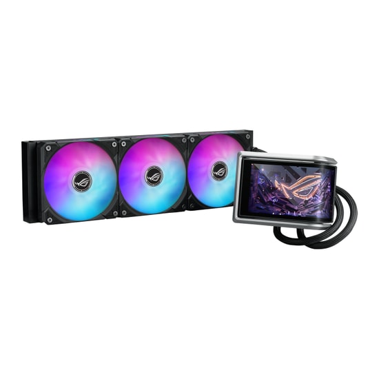 ASUS ROG Ryuo IV 360 ARGB Siyah Sıvı CPU Soğutucu (90RC01N1-B0EAY0) - 6.67" AMOLED Ekran, 3x120mm ARGB Fan, Asetek Gen8
