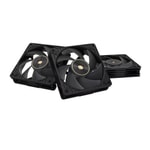 ASUS ProArt PF120 Siyah Üçlü Kasa Radyatör Fanı (90DA00M0-B09020) - 3x120mm, PWM, Aura Sync, Yüksek Hava Akışı, Sessiz