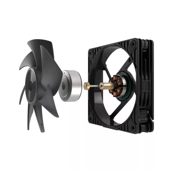 ASUS ProArt PF120 Siyah Kasa Fanı (90DA00M0-B09000) - 120mm, PWM, Radyatör, Soğutucu, Yüksek Performans, Sessiz