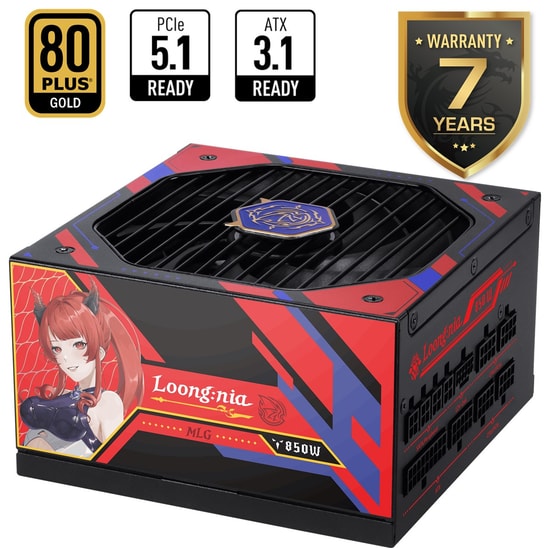 MSI MAG A850GLS MLG EDITION 850W Güç Kaynağı - 80+ Gold, Full Modüler, ATX 3.1, PCIe 5.1, 12V-2x6, Güçlü PSU