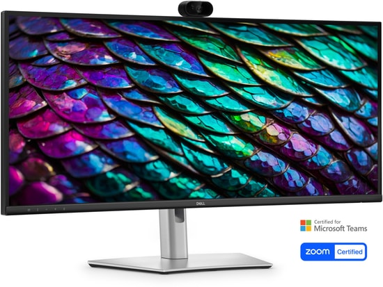 Dell P3426WEB Pro P 34" UWQHD USB-C Hub Kavisli Konferans Monitör - 3440x1440, 100Hz, 5ms, 350cd, 3800R, HDMI, DP, LAN