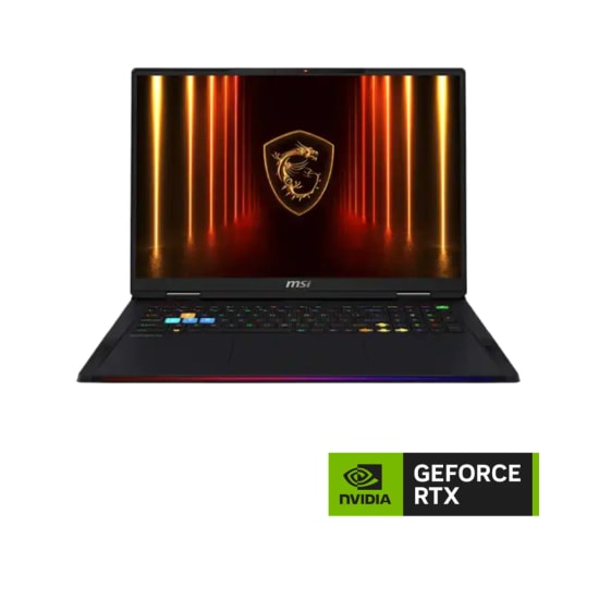MSI Raider A18 HX R9-8940HX RTX 5070Ti 12GB Gaming Laptop (A8WHG-280TR) - 32GB DDR5 RAM, 1TB SSD, 18" QHD+ 240Hz, W11H