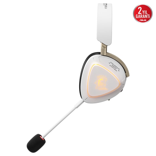 ASUS ROG Delta II KJP Beyaz Kablosuz Oyuncu Kulaklığı (90YH04C0-BHUA10) - 2.4GHz, Bluetooth, DFlow Audio, Geniş Bant