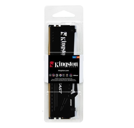 Kingston Fury Beast 64GB (2x32GB) 6000MHz DDR5 RGB Ram (KF560C30BBEAK2/64) - CL30, Siyah Soğutuculu, 1.4V, EXPO Destekli