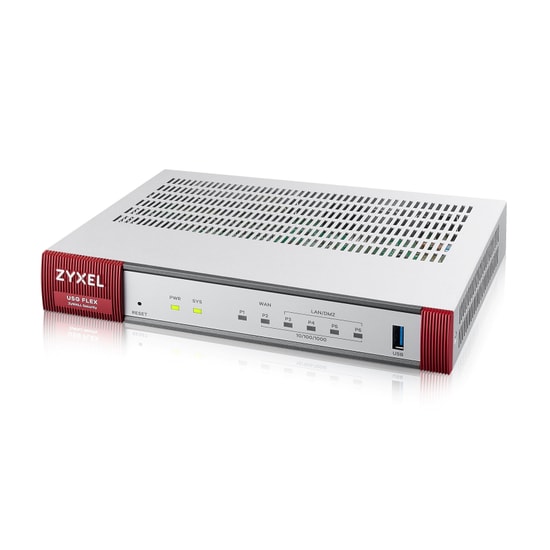ZYXEL ZyWALL USG FLEX 100 1 Yıl Lisanslı Firewall UTM Bundle - 900Mbps Güvenlik Duvarı, 4 x 1GbE Port, VPN, USB, Fansız