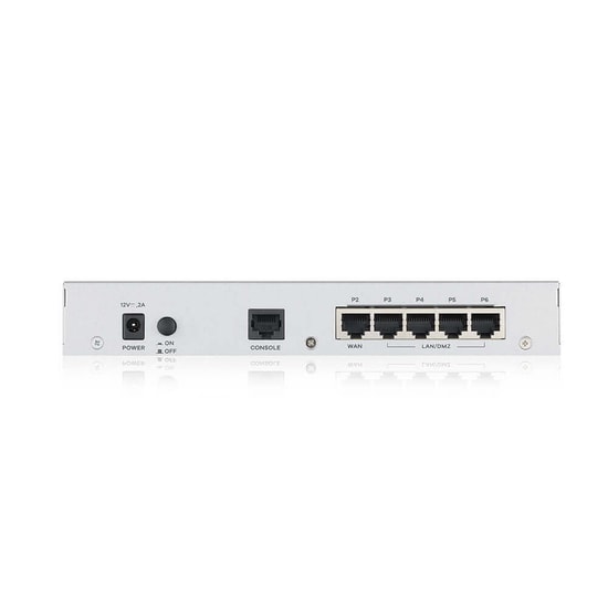 ZYXEL ZyWALL USG FLEX 100H 1 Yıl Lisanslı Firewall UTM Bundle - 4000Mbps Güvenlik Duvarı, 8 x 1GbE Port, USB, Fansız