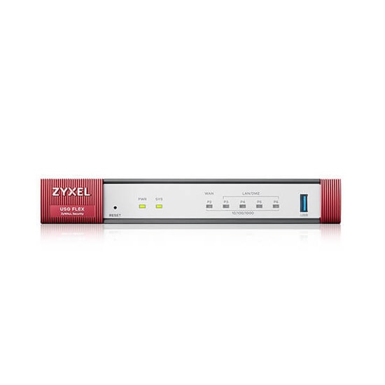 ZYXEL ZyWALL USG FLEX 50H 1 Yıl Lisanslı Firewall UTM Bundle - 2000 Mbps Firewall, 5x 1GbE Port, USB 3.0, Fansız, 2FA