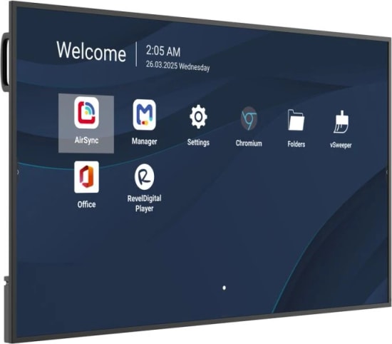 ViewSonic CDE6514-2C 65" 4K UHD Kurumsal Ekran - 500 Nit, 7/24, Android 14, ProAV Entegrasyonu, USB Medya
