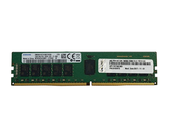Lenovo ThinkSystem 16GB TruDDR5 5600MHz ECC UDIMM Ram (4X77A99751) - Sunucu Belleği, Registered, 1Rx8, PC5-44800