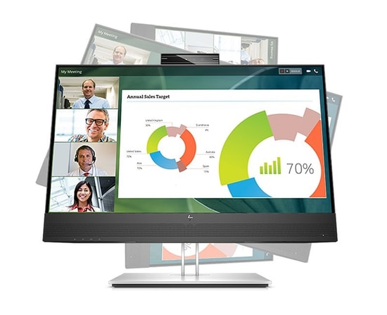 HP E27m G4 27" QHD IPS Konferans Monitörü (40Z29AA) - 2560x1440, 5ms, 75Hz, Type-C 65W PD, HDMI, DP, RJ45, Webcam