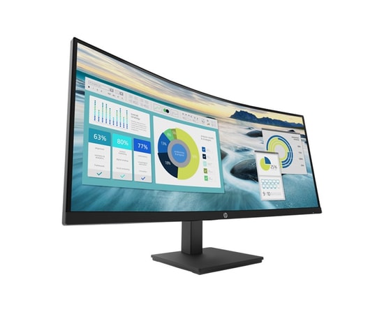 HP P34hc G4 34" WQHD VA Kavisli Monitör (21Y56AA) - 3440x1440, 5ms, 100Hz, Type-C 65W PD, HDMI, DP, Yükseklik Ayarlı