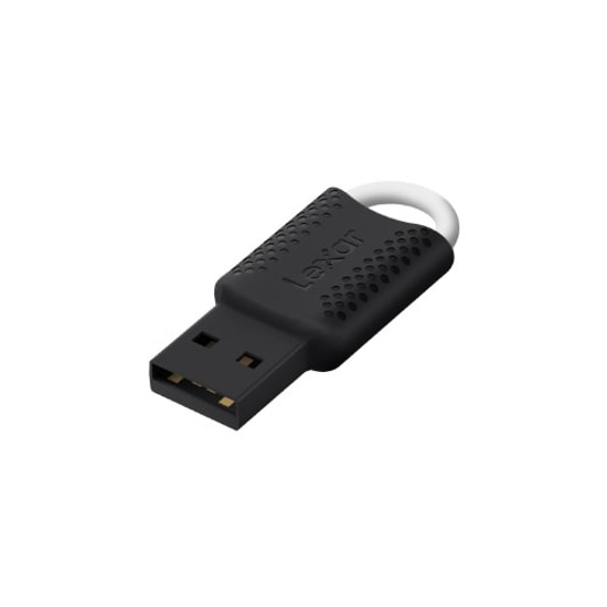 Lexar JumpDrive V40 64GB USB 2.0 Flash Bellek (LJDV40-64GAB) - NAND, Taşınabilir, Tak Çalıştır, Siyah Anahtarlık