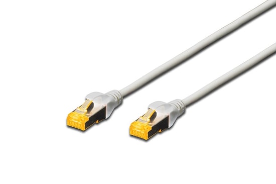 Digitus CAT6A Gri S/FTP Zırhlı Patch Kablo (DK-1644-A-020) - 2 Metre, 500MHz, PoE+ Ready, Yangına Dayanıklı LSZH