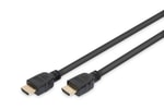 Digitus 3 Metre 8K HDMI 2.1 High Speed with Ethernet Kablo (AK-330124-030-S) - Altın Uçlu, 4320p Ultra HD, Siyah Renk