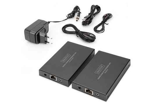 Digitus DS-55507 150m HDMI KVM Sinyal Uzatma Cihazı (IP) - Full HD 1080p, KVM Fonksiyonlu, CAT6, Alıcı ve Verici Dahil