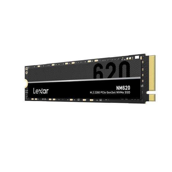 Lexar NM620 512GB PCIe Gen3x4 NVMe M.2 SSD (LNM620X512G-RNNNG) - 3500MB/s Okuma, 2400MB/s Yazma, 3D NAND, M.2 2280