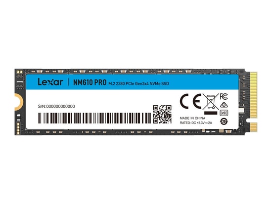 Lexar NM610PRO 1TB M.2 PCIe Gen3x4 NVMe SSD (LNM610P001T-RNNNG) - 3300MB/s Okuma / 2600MB/s Yazma, NVMe 1.4
