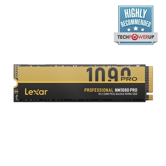 Lexar NM1090 PRO 2TB PCIe Gen5x4 NVMe M.2 SSD (LNM109P002T-RNNNG) - 14000MB/s Okuma, 13000MB/s Yazma, 3D TLC NAND