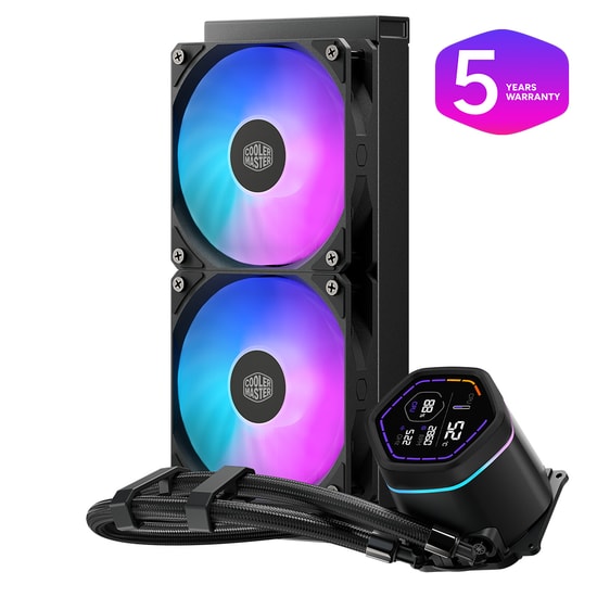 Cooler Master MasterLiquid Core Nex Digital 240 Siyah ARGB Sıvı Soğutucu (MLX-D24M-A18PA-RD) - 240mm, LED Gösterge