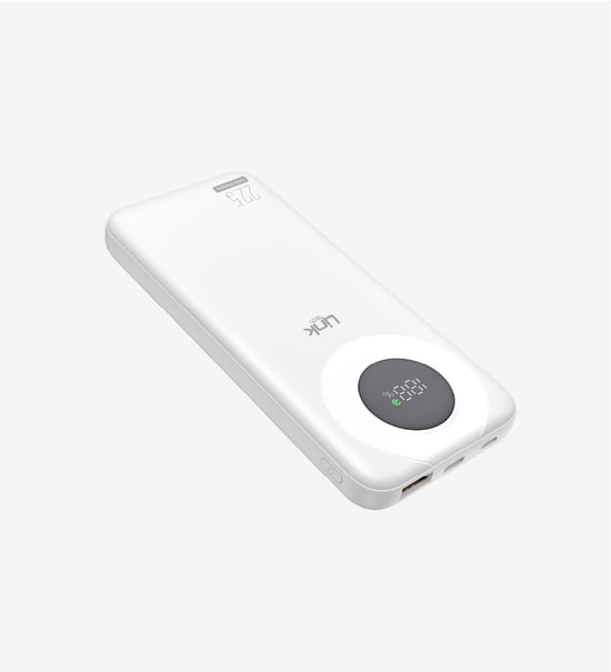 LinkTech LPB-P221 Strong 10000mAh 22.5W Beyaz Powerbank - 2 USB Çıkış, Lightning, Hızlı Şarj, Type-C, Kompakt Tasarım