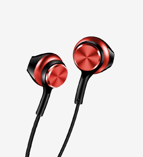 LinkTech LHF-H70 Mikrofonlu Yüksek Baslı Kırmızı Kulak İçi Kulaklık - HD Ses, 10mm Dinamik Sürücü, 120cm Kablo 3.5mm Jak