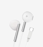 LinkTech H46 Beyaz Kulak İçi Tip-C Kablolu Mikrofonlu Kulaklık (LHF-H46) - HD Hi-Fi Ses, Gürültü Engelleme, 120cm kablo