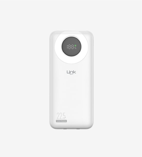 LinkTech LPB-P221 Strong 10000mAh 22.5W Siyah Powerbank - 2 USB Çıkış, Lightning, Hızlı Şarj, Type-C, Kompakt Tasarım