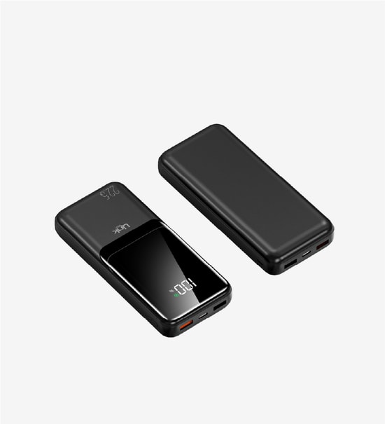 LinkTech LPB-EF95 Strong 22.5W 18000mAh Siyah Powerbank - 5V/3A Hızlı Şarj, Akıllı LED Ekran, USB-C, USB-A