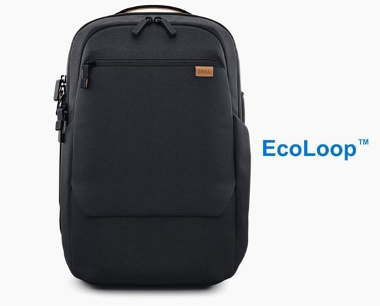 Dell Pro 14-16 Premium EcoLoop Sırt Çantası (460-BDXT) - 16" Notebook, CP7625, Su Geçirmez, OceanCycle, 3 Bölme
