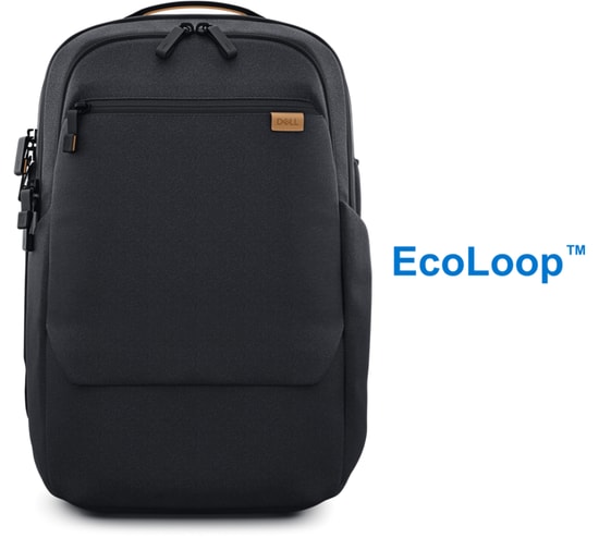 Dell Pro 14-16 Premium EcoLoop Sırt Çantası (460-BDXT) - 16" Notebook, CP7625, Su Geçirmez, OceanCycle, 3 Bölme