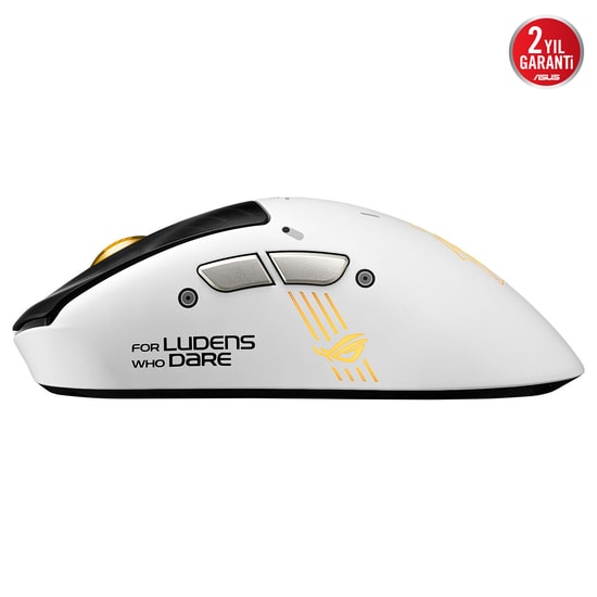 ASUS ROG Keris II Origin KJP Beyaz Kablosuz Oyuncu Mouse - 42000 DPI, RGB, Hafif Tasarım, Micro Switch, 90MP04L0-BMUA10
