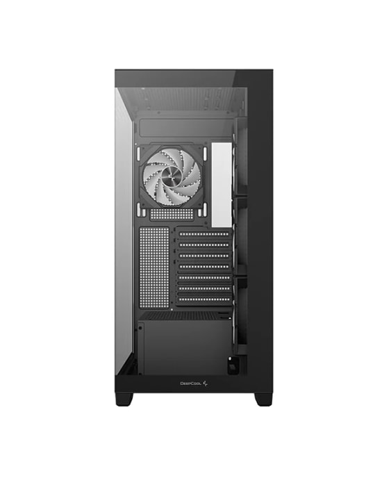 DeepCool CG580-4F Siyah Mid-Tower ATX Oyuncu Kasası - 4x Fan, Temperli Cam, 360mm Radyatör Desteği, Geniş İç Hacim