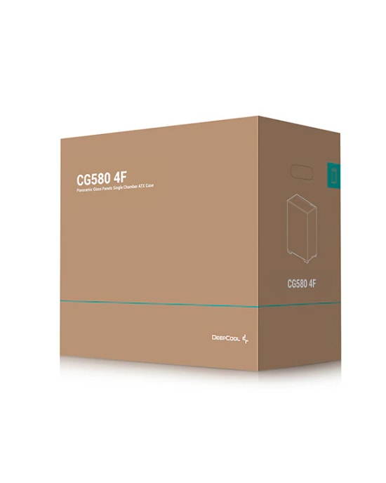 DeepCool CG580-4F Siyah Mid-Tower ATX Oyuncu Kasası - 4x Fan, Temperli Cam, 360mm Radyatör Desteği, Geniş İç Hacim