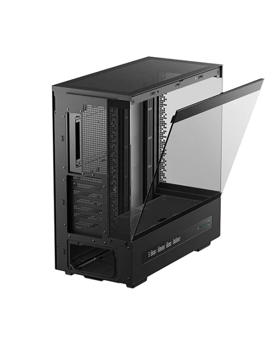 DeepCool CH690-DIGITAL Siyah Mid-Tower ATX Kasa - Dijital Ekran, Geniş İç Hacim, Hava ve Sıvı Soğutma Desteği, Cam Panel
