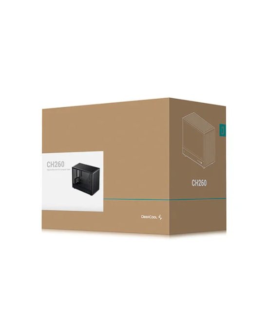 DeepCool CH260 Siyah Mid-Tower Micro-ATX Oyuncu Kasa - Full Mesh, 360mm Radyatör Desteği, Arka Panel Kablo Yönetimi
