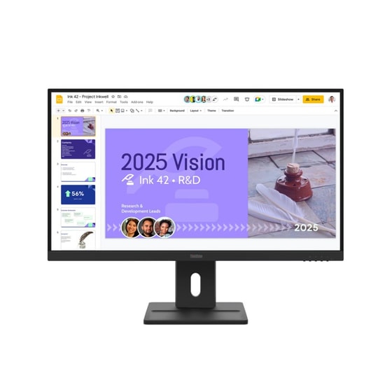 Lenovo ThinkVision E27Q-40 27" QHD IPS 100Hz Monitör (64BDGAT4TK) - 2K, 4ms, 350cd, HDMI 2.1, DP 1.2, Pivot, 4W Hoparlör