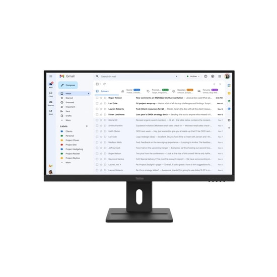 Lenovo ThinkVision E27-40 27" FHD IPS 100Hz Monitör (64BCMAT4TK) - 4ms, 100Hz, Pivot, HDMI, VGA, WLED, 4W Hoparlör