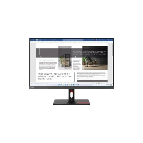 Lenovo ThinkVision S27i-30 27" FHD IPS 100Hz Monitör (63DFKAT4TK) - 1920x1080, 4ms, 300cd, HDMI, VGA, WLED, Flicker-free
