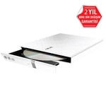 Asus Lite SDRW-08D2S-U 8X Beyaz Harici DVD Yazıcı - USB 2.0, Windows Mac Uyumlu, M-Disc Desteği, Taşınabilir DVD-RW