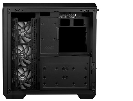 MSI MAG PANO 100R PZ Siyah ATX Oyuncu Kasası - 4x120mm ARGB Fan, Temperli Cam, 270 Panorama, USB 3.2, Hava Akışı