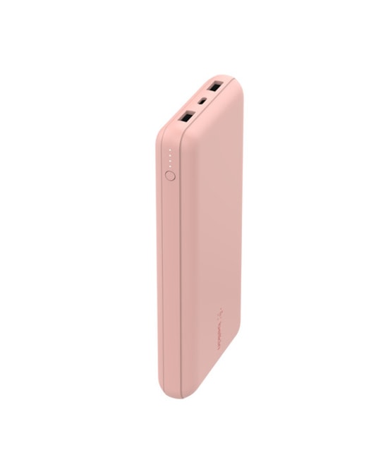 Belkin BoostCharge BPB012 20000mAh 15W Pembe Powerbank - 2 USB-A, 1 USB-C, Rose Gold, 78 Saat Ekran Süresi