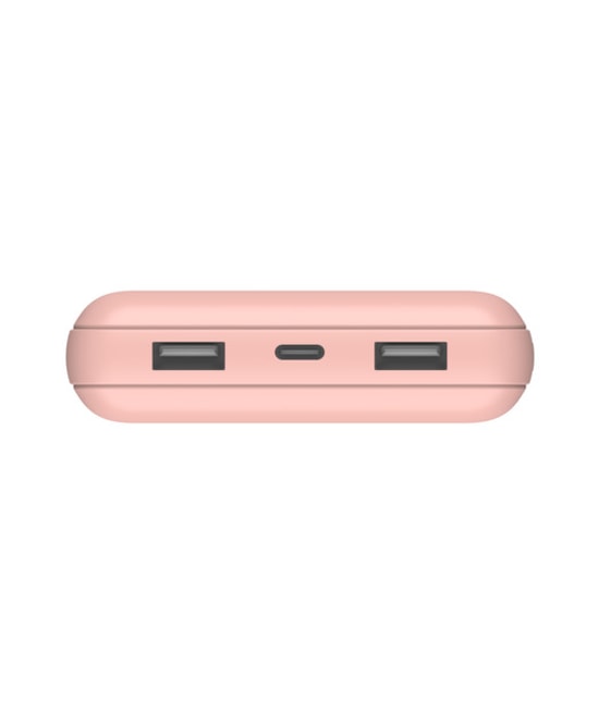 Belkin BoostCharge BPB012 20000mAh 15W Pembe Powerbank - 2 USB-A, 1 USB-C, Rose Gold, 78 Saat Ekran Süresi
