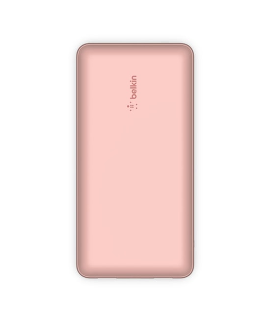 Belkin BoostCharge BPB012 20000mAh 15W Pembe Powerbank - 2 USB-A, 1 USB-C, Rose Gold, 78 Saat Ekran Süresi
