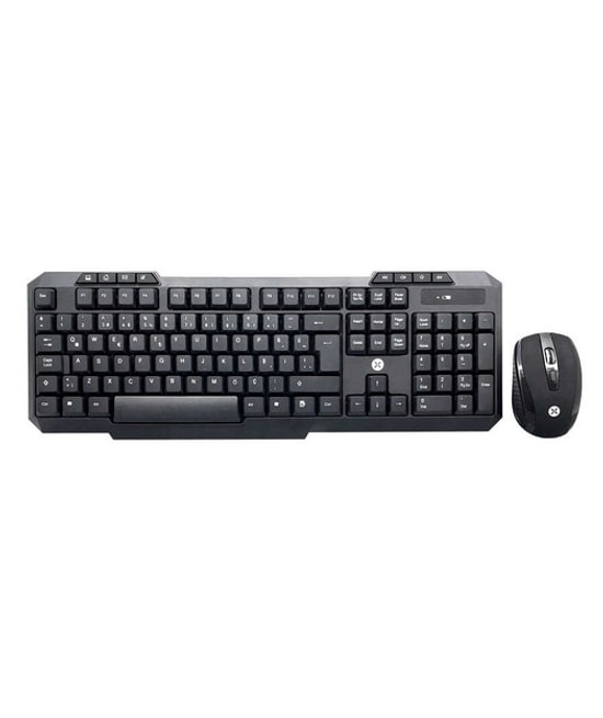Dexim DKM004 KM-317 Slim Kablosuz Klavye Mouse Seti - 2.4 GHz, Q Tuş Dizilimi, 113 Tuş, Optik Mouse, 10m Menzil