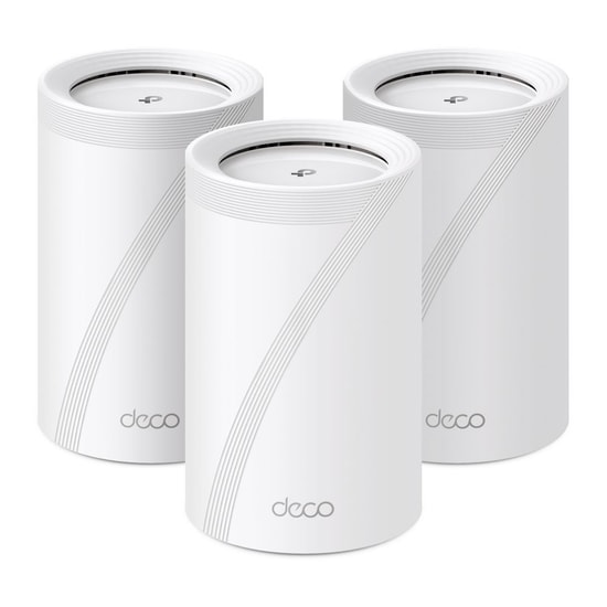 TP-Link Deco BE65-3P BE9300 Wi-Fi 7 Mesh Üçlü Paket Access Point - 9300 Mbps, Üç Bant, 4x2.5G Port, 6GHz, AI Roaming