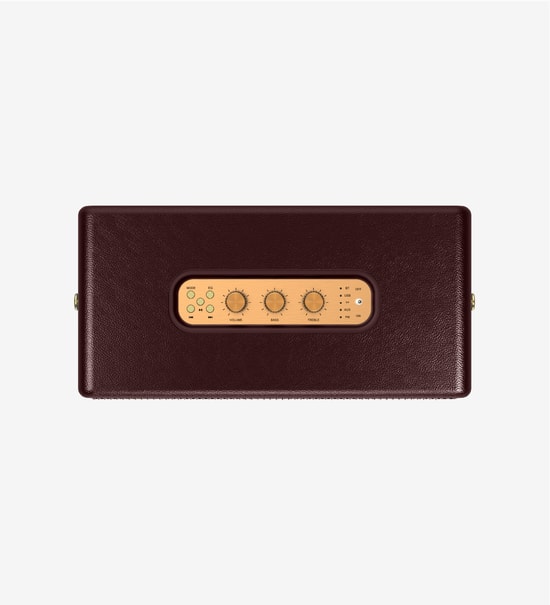LinkTech M408 Premium Mikrofonlu 100W Retro Bluetooth Hoparlör - Güçlü Bas, Kahverengi, TWS, USB/TF, Type-C, 7000mAH Pil