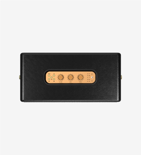 LinkTech M408 Premium Mikrofonlu 100W Retro Bluetooth Hoparlör - Güçlü Bas, Kahverengi, TWS, USB/TF, Type-C, 7000mAH Pil