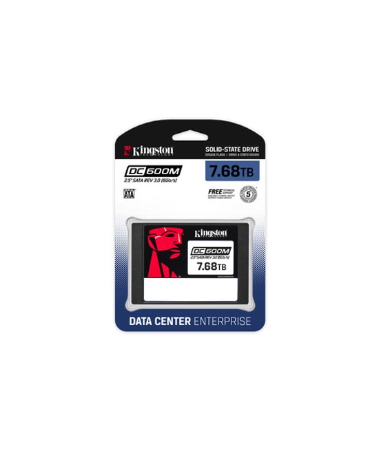Kingston DC600M 7.68TB Enterprise SATA 2.5" SSD (SEDC600M/7680G) - 560/530MB/s Okuma/Yazma, PLP, Veri Merkezi SSD